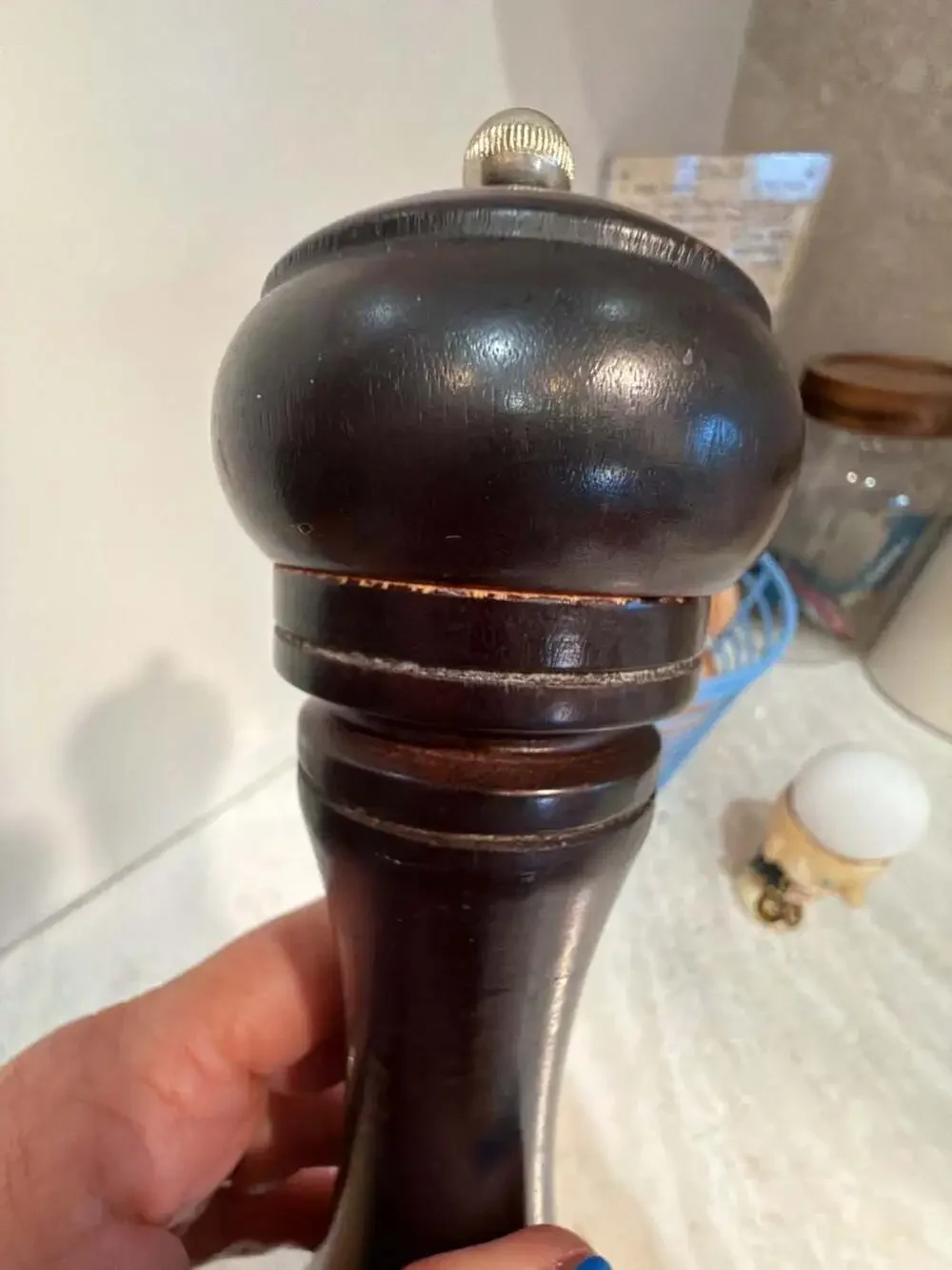Trudeau Dark Wood Pepper Mill‎ Grinder